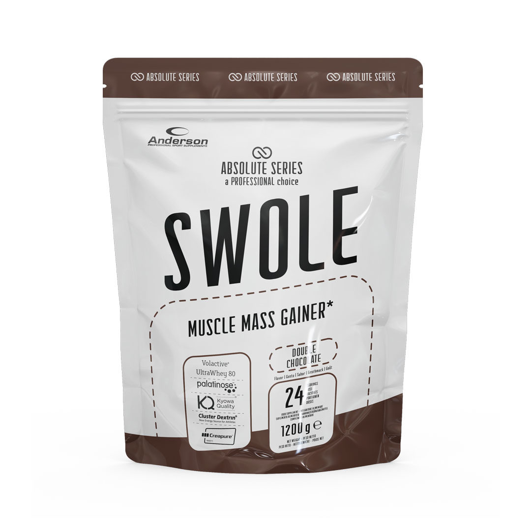 Muscle mass gainer SWOLE Double chocolate 1200 g