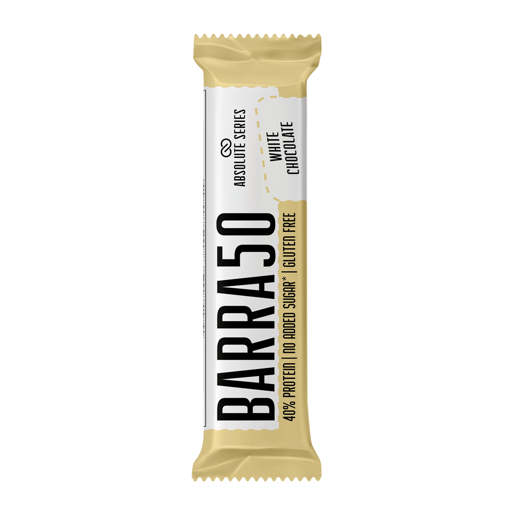 Barrette proteiche - BARRA50 - Gusto White Chocolate-Cioccolato Bianco